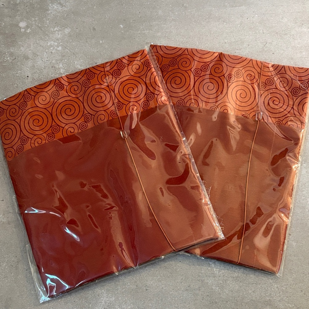 New Orange Swirl Thai Pillow Covers